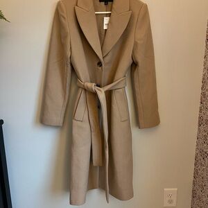 Ann Taylor Classic Tan wrap Coat new with tags